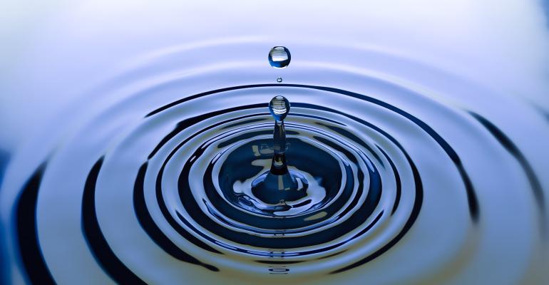 Water drop, liquid cooling concept